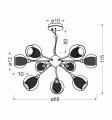 LAMPAMI - kinkiet szklane kule, kinkiet nowoczesny, kinkiet do salonu
