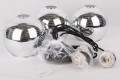 LAMPAMI - lampa sufitowa srebrna, lampa wisząca srebrna, srebrna lampa wisząca, żyrandol do salonu