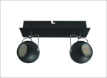 Lampa przysufitowa listwa czarny TONY 2XGU10 3W LED GU10 CZARNY MATOWY