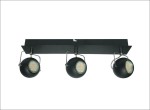 Lampa przysufitowa listwa czarny TONY 3XGU10 3W LED GU10 CZARNY MATOWY