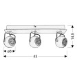 LAMPAMI - lampa listwa czarna szkic