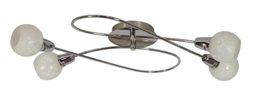 LAMPAMI - lampa do salonu, lampa sufitowa srebrna, lampa kuchenna