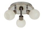 Lampa przysufitowa plafon ALABASTER 3xG9 40W SATYNA+CHROM