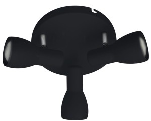 Czarna lampa przysufitowa plafon PICARDO 3XE14 40W