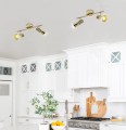 LAMPAMI - lampa kuchenna, lampa do salonu, plafon złoty, lampa korytarz