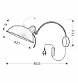 LAMPAMI - kinkiet nowoczesny szkic
