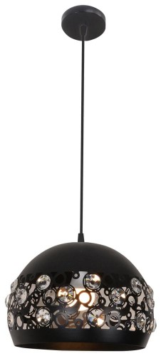 LAMPAMI - czarna lampa wisząca, czarny żyrandol nowoczesny, żyrandol czarny