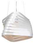 Lampa wisząca biała pojedyncza 1xE27 60W BIZO
