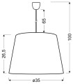 LAMPAMI - lampa wisząca nowoczesna szkic