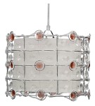 Ozdobna lampa wisząca z kryształkami 1xE27 40W SENECA 30 Amber + LINKA 85-10523 