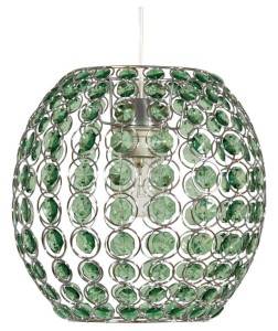 Zielona lampa wisząca 1xE27 40W RICA ZIELONY + LINKA 85-10523