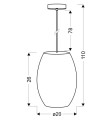 LAMPAMI - lampa do pokoju szkic