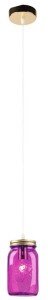 Nowoczesna lampa wisząca 120 cm 1xE14 40W JARS FIOLETOWY