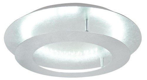 LAMPAMI - okrągły plafon nowoczesny, lampa sufitowa srebrna, lampa sufitowa do kuchni, lampa na korytarz