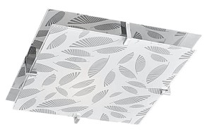 Plafon sufitowy kwadratowy FIKUS 30X30 1XE27 60W CHROM