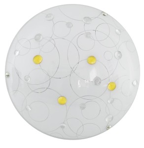 Plafon sufitowy ledowy okrągły kryształki amber 30 cm 10W 3000K ASTRO LED