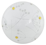 Plafon sufitowy ledowy okrągły kryształki amber 30 cm 10W 3000K FLORAL LED
