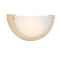 LAMPAMI - lampa korytarz, kinkiet biały, lampa na ścianę  z drewnem