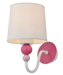 Lampa dla dziewczynki na ścianę z różowym 1xE27 60W BEBE