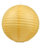 Żółty abażur papierowy kokon kula 40 cm