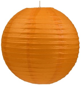 Pomarańczowy abażur papierowy kokon kula 50 cm