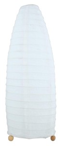 Biała lampka stojąca abażur papierowy 1XE14 40W PAPIRUS