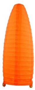 Lampka stojąca pomarańczowa abażur papierowy 1XE14 40W PAPIRUS