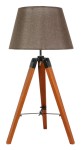 Lampa stojąca gabinetowa E27 60W LUGANO brązowy + ABAŻUR O TYM SAMYM INDEKSIE