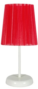 Czerwona lampka nocna stojąca 1xE14 40W RIFASA 