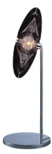 Nowoczesna lampka stojąca 60 cm 1xE14 40W SPIDER CHROM/CZARNA