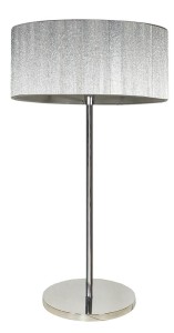 Elegancka lampa stołowa srebrna 3xE14 40W SOLO CHROM