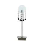 Ciekawa lampka stojąca 1xG4 20W LUXOR NIKIEL MAT