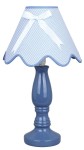 Niebieska lampka do sypialni stojąca 1xE14 40W LOLA