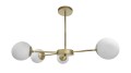 LAMPAMI - lampa wisząca sufitowa, złota lampa do salonu, lampa klosze szklane kule