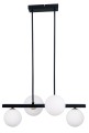 LAMPAMI - lampa nad wyspę, żyrandol czarny, lampa nad stół, lampa szklane kule