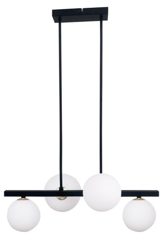 LAMPAMI - lampa nad wyspę, żyrandol czarny, lampa nad stół, lampa szklane kule