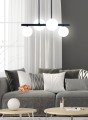 LAMPAMI - lampa nad wyspę, żyrandol czarny, lampa nad stół, lampa szklane kule