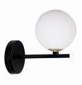 LAMPAMI - lampa ścienna czarna, kinkiet przedpokój, kinkiet nowoczesny czarny, czarny kinkiet
