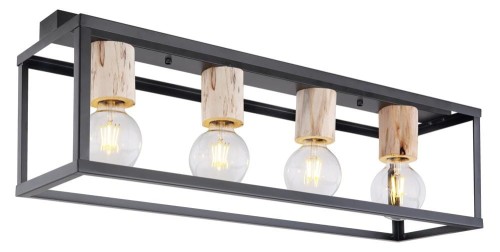 LAMPAMI - nowoczesna lampa sufitowa, designerska lampa czarna, lampa do salonu