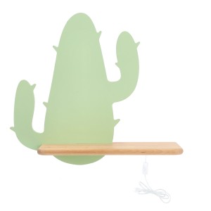Lampa dziecięca kinkiet zielony 4000K 4W LED CACTUS 2 KIDS z przewodem