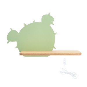 Lampa dziecięca kinkiet zielony 4000K 4W LED CACTUS 3 KIDS z przewodem