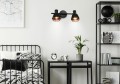 LAMPAMI - lampa sufitowa nowoczesna, czarna lampa sufitowa, lampa korytarz, lampa do przedpokoju