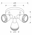LAMPAMI - lampa sufitowa szkic
