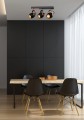 LAMPAMI - lampa sufitowa nowoczesna, czarna lampa sufitowa, lampa korytarz, lampa do przedpokoju