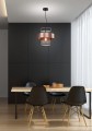 LAMPAMI- lampa wisząca nowoczesna, żyrandol czarny, lampa nad stół