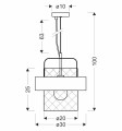 LAMPAMI - lampa wisząca szkic