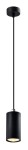 Pojedyncza lampa wisząca czarna tuba 10 cm 1xGU10 25W TUBO
