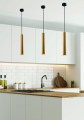 LAMPAMI - lampa nad wyspę, tuby wiszące, lampa wisząca tuba drewniana, drewniana lampa wisząca