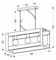 LAMPAMI - potrójna lampa wisząca szkic