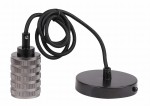 Zawiesie z oprawką czarny ZAWIESIE METALOWE RL-LPP060AX 1X60W E27